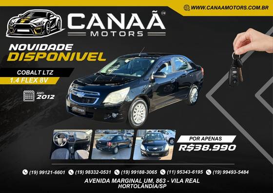 CHEVROLET COBALT 1.4 SFI LTZ 8V FLEX 4P MANUAL